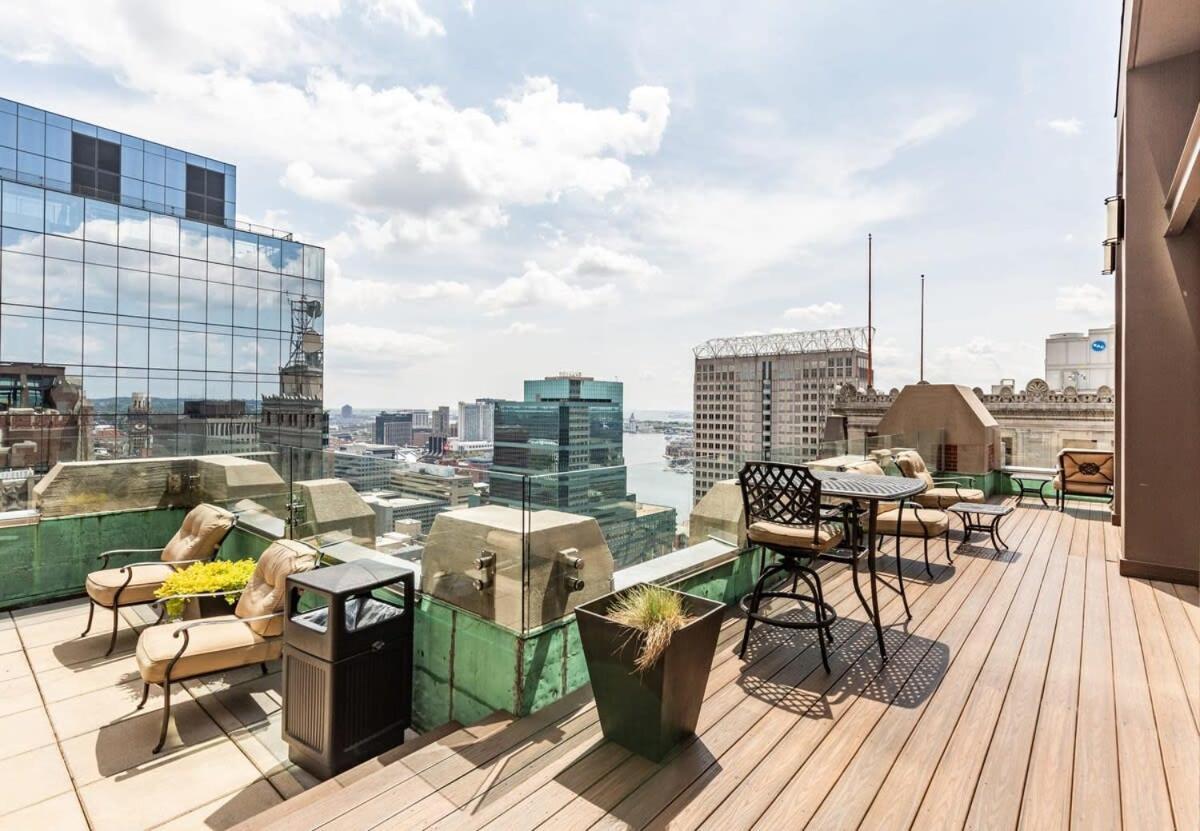 2Br Luxury Apartment With Rooftop Deck & Pool 巴尔的摩 外观 照片